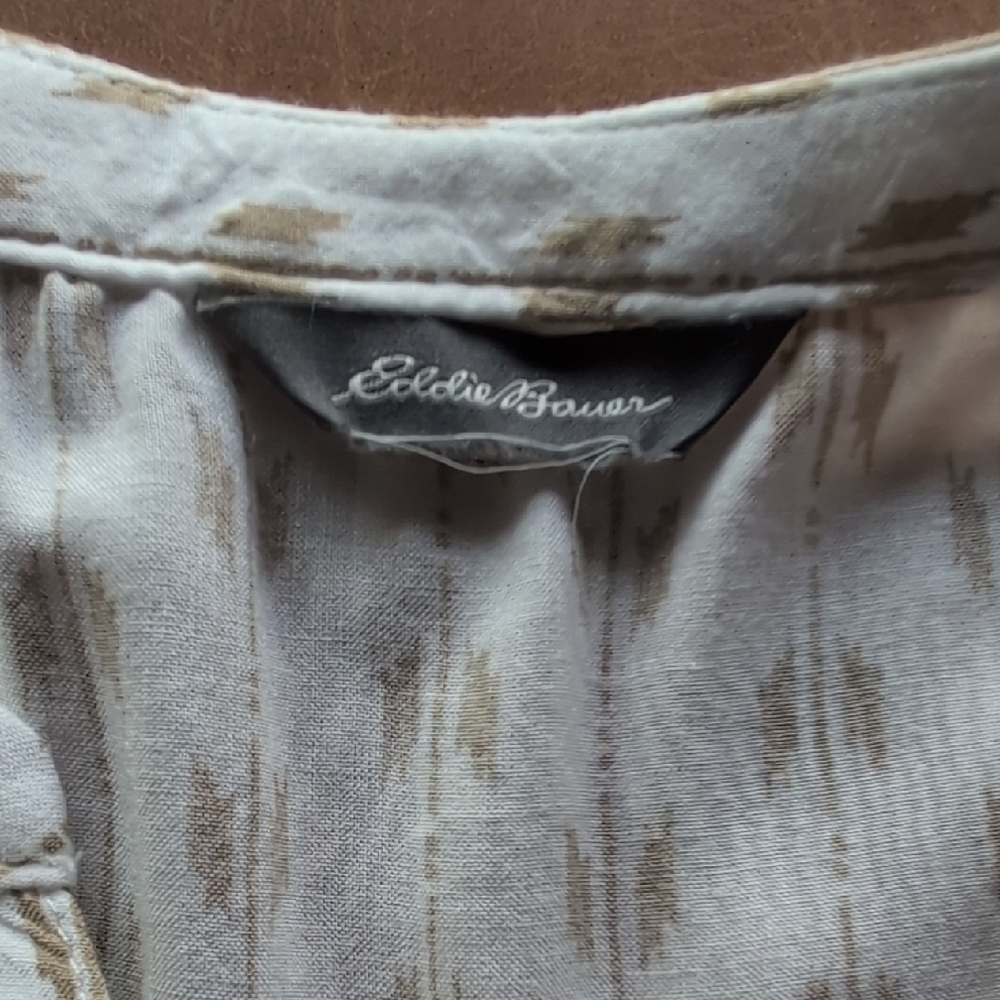 EDDIE BAUER Sunrise Sleeveless Popover Batik Blouse - Picture 2 of 13
